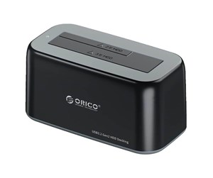 Harddisk - Tilbehør - ORICO docking station for 2.5 / 3.5" HDD / SSD 5Gbps USB-C to USB-C/A (black) - 6819C3-V1-EU-BK-BPIP