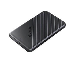 Harddisk - Tilbehør - ORICO 25PW1 HDD/SSD 2.5" 5Gbps USB-A to USB Micro-B Drive Enclosure (black) - 25PW1-U3-BK-EP-IP