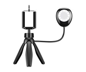 Mobil - Andre tilbehør - APEXEL Phone holder/tripod  APL-JJ21FL with LED light (black) - APL-JJ21FL