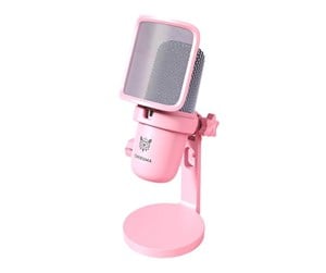 Mikrofon - ONIKUMA M630 USB Gaming Microphone Pink - m-630 pink