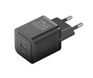 Mobil - Adaptere og ladere - Vention Wall charger FEPB0-EU USB-C 20W GaN (black) - FEPB0-EU