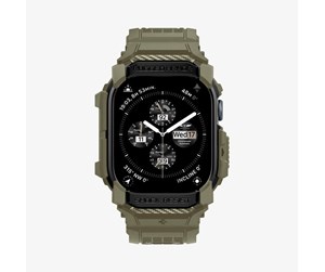 Smartklokke - Tilbehør - Spigen Rugged Armor Pro vintage khaki - Apple Watch 10 46mm - ACS08608