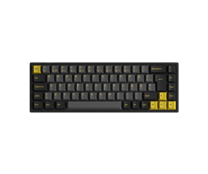 Tastatur - Akkogear 3068B Plus-S Black & Gold Akko CS Jelly Pink - Gamingtastatur - Nordisk - Svart - 6925758619608