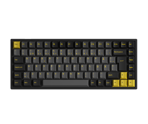 Tastatur - Akkogear 3084B Plus-S Black & Gold V3 Cream Black Pro - Gamingtastatur - Uten numpad - Nordisk - Svart - 6925758629102