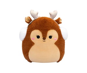 Dukker, Bamser & Utstyr - Squishmallows Fuzz-a-Mallows Darla the Reindeer 30 cm - 219005