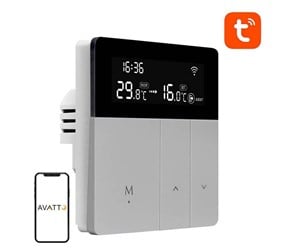 Smarthus - Avatto WT50 3A Wi-Fi TUYA smart DHW boiler thermostat - WT50-BH-3A