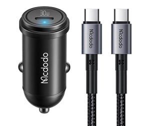 Mobil - Adaptere og ladere - Mcdodo CC-7493 USB-C Car Charger + USB-C Cable 60W 1.2m - CC-7493