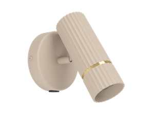 Lamper - EGLO CAMINIA wall light  sandy/brushed brass - 901153