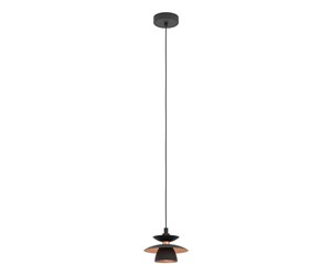 Lamper - EGLO ALBARES pendant light black/copper - 900972