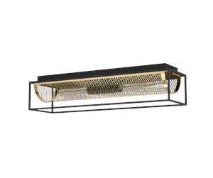 Lamper - EGLO NOHALES ceiling lamp black/brass - 43787