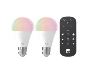 Smarthus - EGLO CONNECT-Z LED A60 9W RGB+TW E27 matt 2-pack incl. remote control - 110311