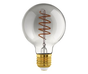 Smarthus - EGLO CONNECT-Z LED G80 Spiral 4W 2000K E27 smoky - 110286