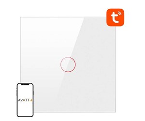 Smarthus - Avatto Smart Light Switch ZigBee LZTS02-EU-W1 1 Way No Neutral TUYA (white) - LZTS02-EU-W1