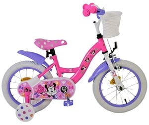 Skating - Volare Disney Minnie Cutest Ever Children's Bicycle 14" - Pink - 21412-SACB