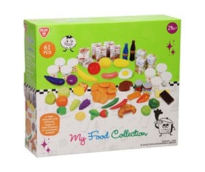 Lekekjøkken & Utstyr - PLAY Food set 61 pieces. - 3124