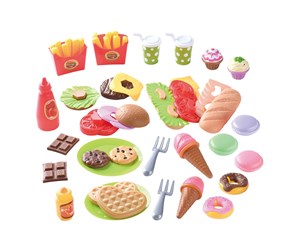 Lekekjøkken & Utstyr - PLAY Toys Food Lunch and Snacks Playset 60pcs. - 3020