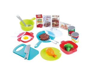 Lekekjøkken & Utstyr - PLAY Kitchen Accessories and Play Food Set 21pcs. - 3726