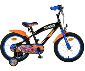 Skating - Volare Hot Wheels Children's Bicycle 16" - Black Orange Blue - 31656-SACB