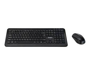 Tastatur - Targus - keyboard and mouse set - combo full size - QWERTY - UK - black Input Device - Tastatur & Mussett - Engelsk - Storbritannia - Svart - AKM610UK