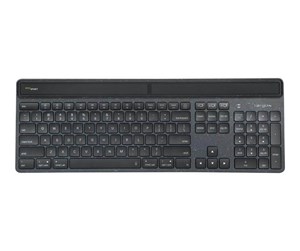 Tastatur - Targus EcoSmart - keyboard - sustainable energy harvesting full size - QWERTY - Spanish - black Input Device - Tastatur - Spansk - Svart - AKB868ES