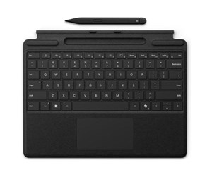 Tastatur - Microsoft Surface Pro Flex Keyboard - keyboard - with accelerometer trackpad Surface Slim Pen 2 storage and charging tray - black - with Slim Pen 2 Input Device - Tastatur - Svart - Y8U-00010