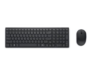 Tastatur - Dell Silent Keyboard and Mouse KM555 - keyboard and mouse set - QWERTY - US International - black Input Device - Tastatur & Mussett - Universal - Svart - KM555-BLK-INT