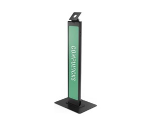 Skjermholder - Compulocks BrandMe stand - for LCD display - brandable with large base plate - black - 140BLBPB