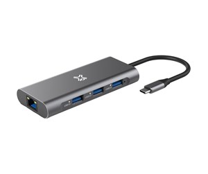 USB-hub - XtremeMac Type-C Hub with 8 Ports USB-hub - 8 porter - XWH-HUB8-13