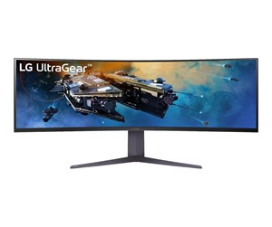 Skjerm - 45" LG UltraGear 45GR65DC-B - 5120x1440 - 200Hz - VA - 45GR65DC-B.AEU