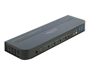 KVM-switch - DeLOCK DisplayPort 1.4 KVM Switch 8K 30 Hz with USB 3.0 and Audio - 11484