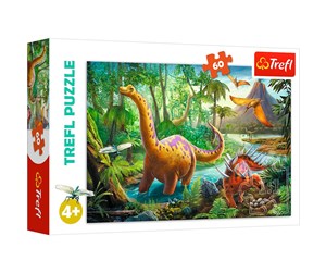 Puslespill - Trefl Puzzle - Dinosaur Migration (60 pieces) Gulv - TFL17319