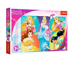 Puslespill - Trefl Puzzle - Princess - Meet sweet Princesses (100 pieces) Gulv - TFL16419