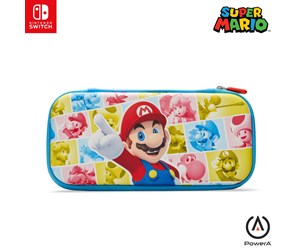 Spill - Tilbehør - PowerA Slim Case for Nintendo Switch - OLED Model Nintendo Switch Nintendo Switch Lite - Mushroom Kingdom Reel - NSCS0305-01