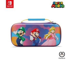 Spill - Tilbehør - PowerA Protection Case for Nintendo Switch - OLED Model Nintendo Switch and Nintendo Switch Lite - Color Splash Heroes - NSCS0302-01