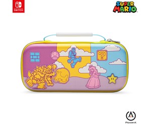 Spill - Tilbehør - PowerA Protection Case for Nintendo Switch - OLED Model Nintendo Switch and Nintendo Switch Lite - Mushroom Kingdom Pop Art - NSCS0342-01