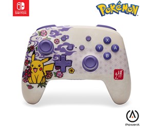 Spill - Tilbehør - PowerA Enhanced Wireless Controller for Nintendo Switch - Pokémon Blossom - NSGP0324-01