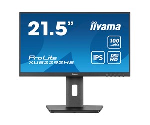 Skjerm - 21" iiyama ProLite XUB2293HS-B6 - LED monitor - Full HD (1080p) - 21.5" - XUB2293HS-B6