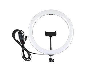 Foto- & Videotilbehør - Puluz Ring light with phone holder - PU656B