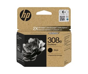 Printertilbehør blekk/toner - HP 308e EvoMore - Blekkpatron Svart - 7FP22UE#SE1