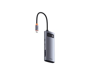 USB-hub - Baseus Joystar 7 in 1 USB-C Hub USB-hub - USB 3.1 - 7 porter - Grå - B00030708811-00