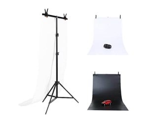 Foto- & Videotilbehør - Puluz Photo studio background support 70x200cm + Backdrops 2 pcs DCA0976 - DCA0976