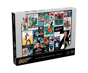 Puslespill - Winning Moves Puzzle - James Bond Movie Poster (1000 pieces) Gulv - 5036905043090