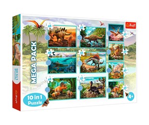 Puslespill - Trefl Puzzle - Meet all the dinosaurs (10in1) Gulv - TFL90390