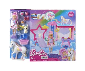 Dukker, Bamser & Utstyr - Barbie Chelsea A Touch of Magic Doll with Unicorn - JCW56