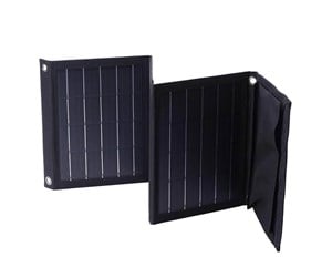 Kraftstasjon - Choetech Foldable solar charger SC005 22W 2xUSB (black) - SC005-V2