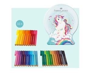 Skrive- & Tegneverktøy - Faber Castell Felt Tip Pen Connector Unicorn 33 pcs - 155544