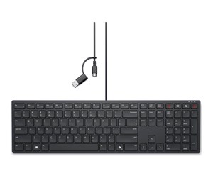 Tastatur - Dell Wired Collaboration Keyboard KB525C - keyboard - AZERTY - French - black Input Device - Tastatur - Fransk - Svart - KB525C-FR-EMEA