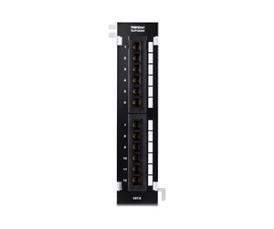 Tilbehør - TRENDnet TC-P12C6V - patch panel - TC-P12C6V