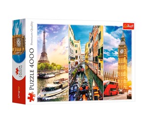 Puslespill - Trefl Puzzle - Trip around Europe (4000 pieces) Gulv - TFL45009