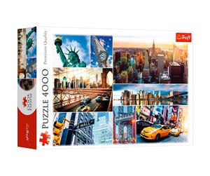 Puslespill - Trefl Puzzle - New York - collage (4000 pieces) Gulv - TFL45006